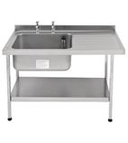 E20610RTPA 1200mm Stainless Steel Sink (Fully Assembled)