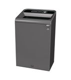 CX980 Configure Recycling Bin with General Waste Label Black 125L