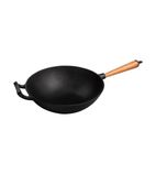 CZ014 Pre-Seasoned Cast Iron Wok 310mm 3.9Ltr