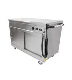 MSF12 1305mm Wide Mobile Hot Cupboard With Plain Top