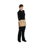 Austin BB050 Waist Bistro Apron Short Denim Beige