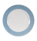 Isla DY867 Footed Plate Ocean Blue 276mm
