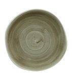 Patina HC821 Antique Organic Round Plates Green 264mm