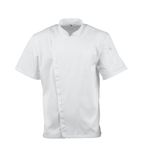 BB669-M Cannes Short Sleeve Chefs Jacket Size M