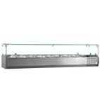 GVC33-180 8 x 1/4GN Refrigerated Countertop Food Prep Display Topping Unit