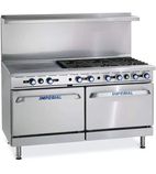 Image of IR-6-G24/P 6 Burner & Griddle Propane Gas Oven Range with Splashback & Plateshelf