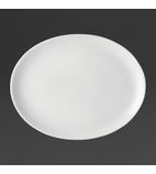 Image of DY321 Pure White Oval Plates 300mm (Pack of 18)