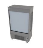 Image of M Line ML2SA 800mm Wide Stainless Steel Multideck Display Fridge With Lockable Shutters