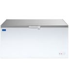 HEC917 465 Ltr Chest Freezer White with Stainless Steel Lid