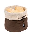 GH392 Brown and Beige Bread Basket