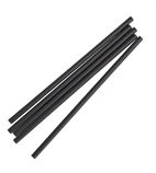 FP440 Individually Wrapped Paper Straws Black 210mm (Pack of 250)