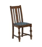 FT410 Mayfair Dining Chair with Blue Diamond Padded Seat (Pack of 2)