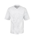 Image of A914-XXL Montreal Cool Vent Unisex Short Sleeve Chefs Jacket White 2XL