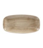 Patina HC797 Antique Rectangular Plates Taupe 153(W) x 298(D)mm (Pack of 12)