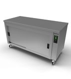 Drop-In HC4R 1526mm Wide Mobile Roll Under Hot Cupboard With Plain Top