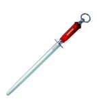 DL335 Knife Sharpening Steel Red 12"