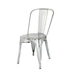 GL338 Bistro Galvanised Steel Side Chairs (Pack of 4)
