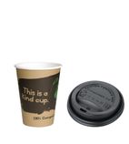 SA485 Special Offer Fiesta Green 12oz Hot Cups and Lids x 50