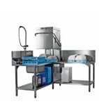 Premax AUP-10B 500mm 18 Plate WRAS Approved Passthrough Dishwasher With Drain Pump, Break Tank & Rinse Boost Pump