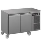 Image of Premier K 2 A DL DR C U Heavy Duty 301 Ltr 2 Door Stainless Steel Refrigerated Prep Counter