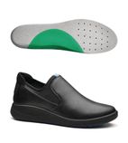 BB552-10 Vitalise Slip On Shoe Black with Medium Insoles Size 44-45