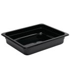 U458 Polycarbonate 1/2 Gastronorm Container 65mm Black