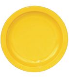 Kristallon CB763 Polypropylene Plates Yellow 174mm (Pack of 12)
