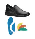 BB741-36 Vitalise Slip on Shoe Black/Black with Modular Insole Size 36