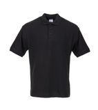 Image of A735-2XL Unisex Polo Shirt Black 2XL