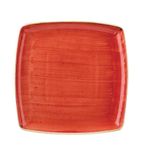 Image of DB071 Square Plates Berry Red 268 x 268mm