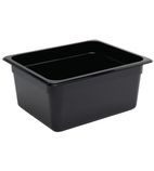 U460 Polycarbonate 1/2 Gastronorm Container 150mm Black