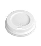 CE263 White Lids To Fit 227ml Coffee Cups (Pack of 50)