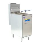 35C+ NAT 20.5 Ltr Natural Gas Freestanding Single Tank Fryer (2 x Baskets)