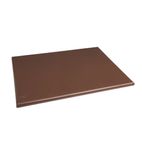 J041 High Density Thick Brown Chopping Board Large 600x450x25mm