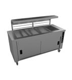 Chieftain HS4 1700mm Wide Four Well Hot Cupboard With Bain Marie Top