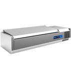 Image of EC-T12S 4 x 1/3GN Refrigerated Countertop Topping Unit With Stainless Steel Lid