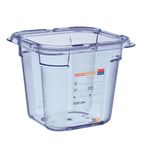 ABS Food Storage Container Blue GN 1/6 150mm