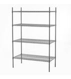 HEF708 900w x 600d mm Nylon Wire Shelves 4 Tier