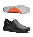 BB553-10 Vitalise Slip on Shoe Black with Firm Insoles Size 44-45