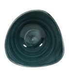Image of FA596 Stonecast Patina Triangular Bowls Rustic Teal 153mm (Pack of 12)