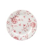 BF031 Vintage Cranberry Rose Chintz Plate 30.5cm 12 inch