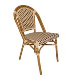 Continental CF402 Bistro Wicker Side Chairs (Pack of 4)