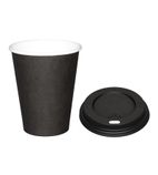 SA431 Special Offer Black 225ml Hot Cups and Black Lids (Pack of 1000)