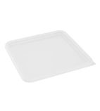 HY418 Polyethylene Square Food Measuring Container Lid White Large