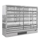 GALAXY+ GP26FGDSS 2580mm Wide Stainless Steel Multideck Display Fridge With Full Glass Doors