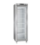 Image of COMPACT KG420 RG C 6W 346 Ltr Upright Single Glass Door Stainless Steel Display Fridge