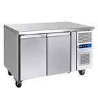 GRN-C2F 283 Ltr 2 Door Stainless Steel Freezer Prep Counter