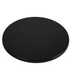 CC512 Werzalit Round Table Top Black 600mm