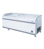 Image of G-Series PG002 700 Ltr White Display Chest Freezer With Curved Glass Lid