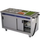 Image of BM40MS 1600mm Wide Mobile Hot Cupboard With Bain Marie Top